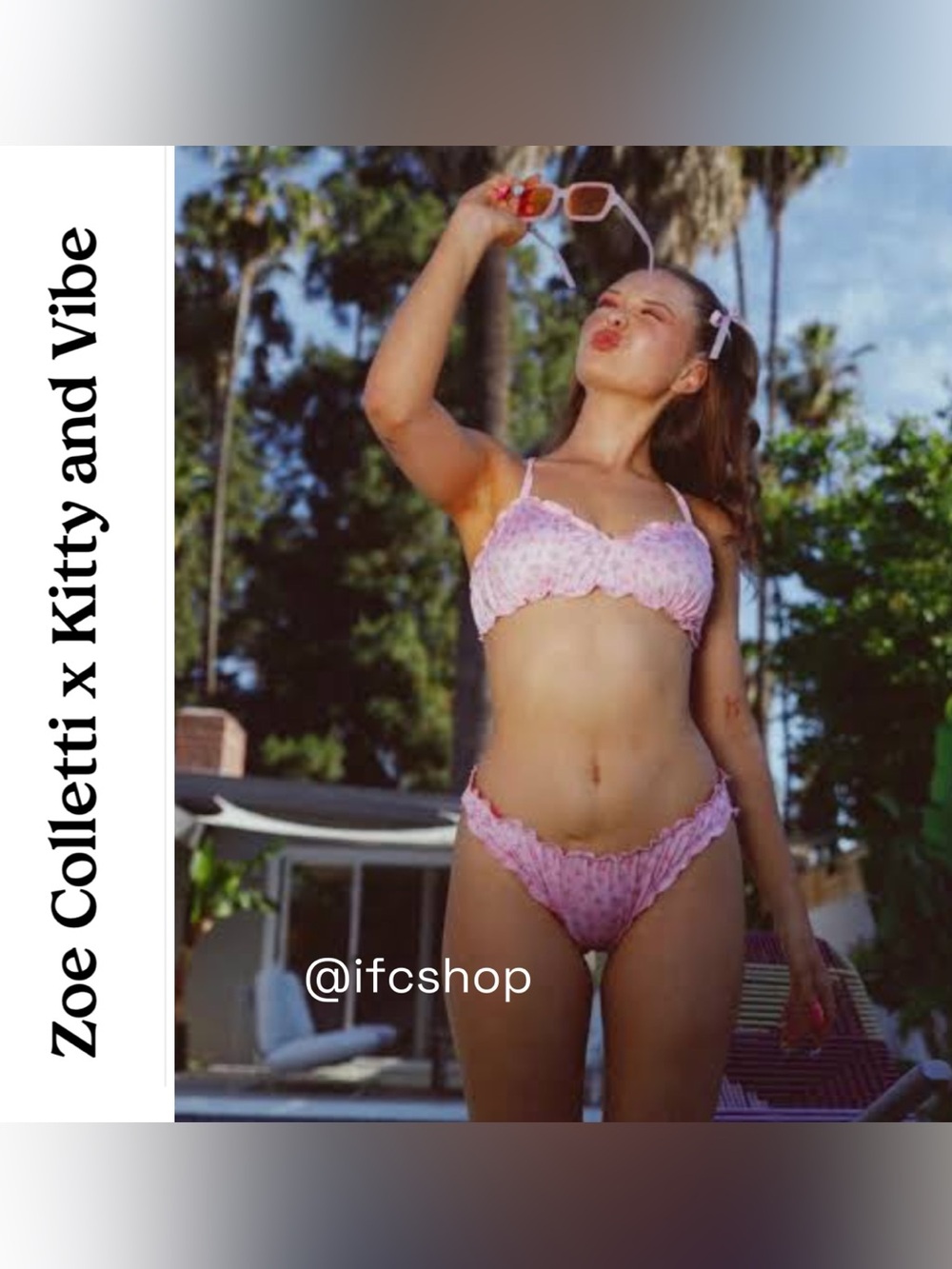 NWT Kitty and Vibe X Zoe Colletti Ruffle Bikini Bottom XXS